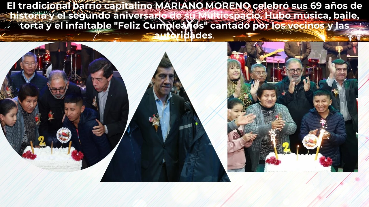 el barrio Mariano Moreno festejó sus 69 años de historia